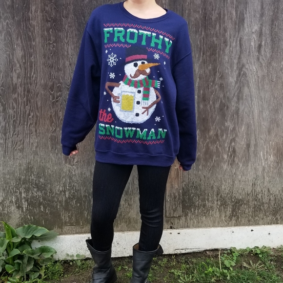 Jerzees | Frothy the Snowman graphic sweatshirt - Picture 2 of 8